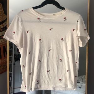 Bershka Rose T Shirt